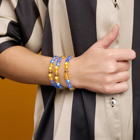 SCHWEDEN | Meerjungfrau Glasnationen Armband