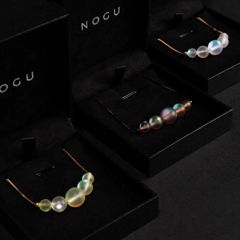 Schokolade | 925 Sterling Silber Rotguss | Meerjungfrau Glas Unendlichkeitsverschluss Halskette