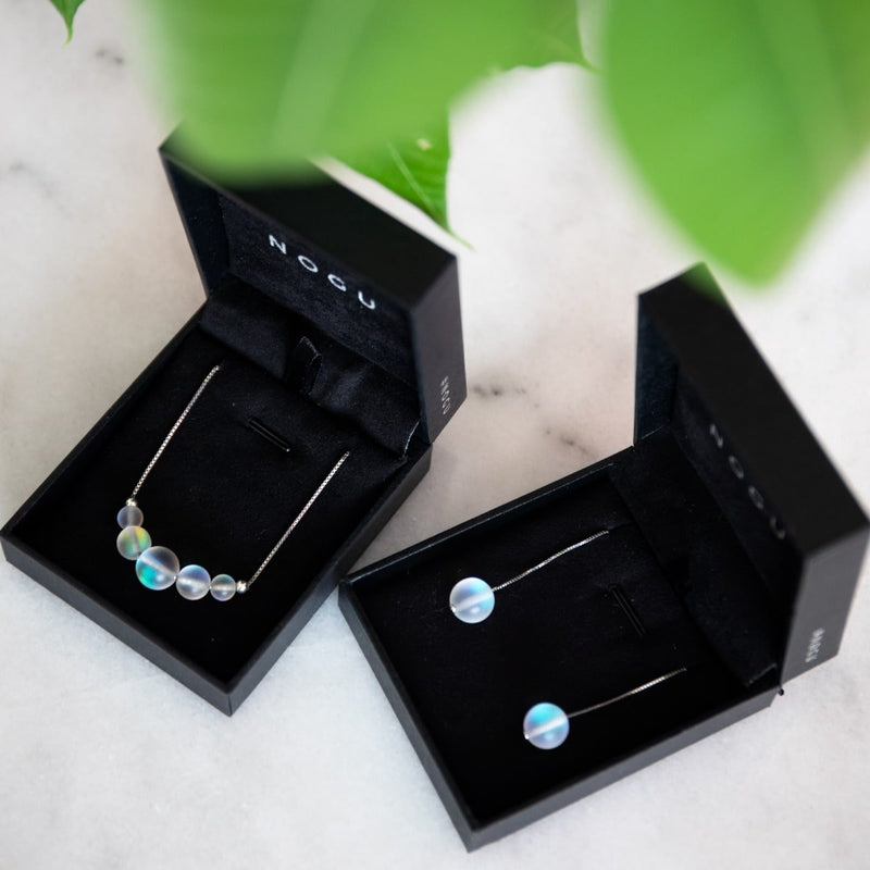 Regenbogenweiß | 925 Sterlingsilber | Meerjungfrau-Halskette mit Unendlichkeitsverschluss