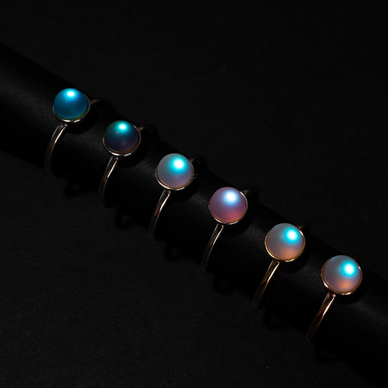 Rosa | 925 Sterling Silber | Meerjungfrau Glasring