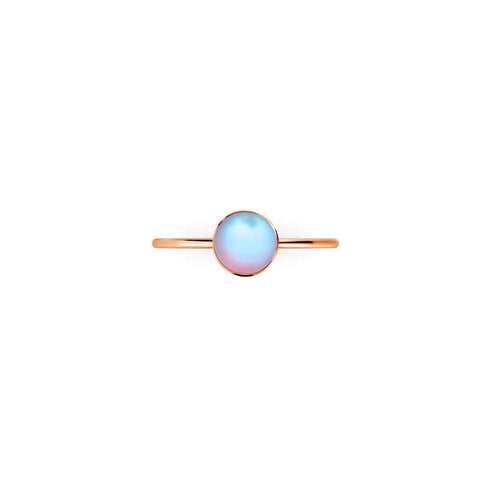 Regenbogenweiß | Roségold Vermeil | Meerjungfrau-Glasring