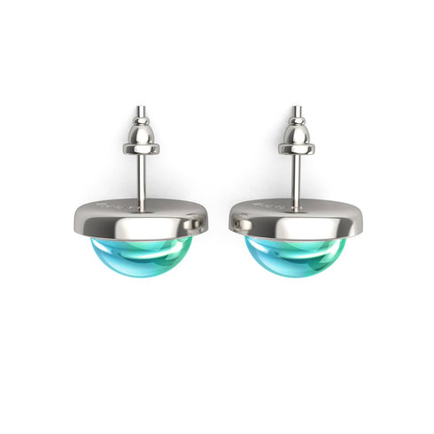 Chromata | 12 mm Stimmungsstein-Cabuchon-Ohrringe