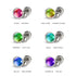 Chromata | 6 mm Stimmungsstein-Cabuchon-Ohrringe