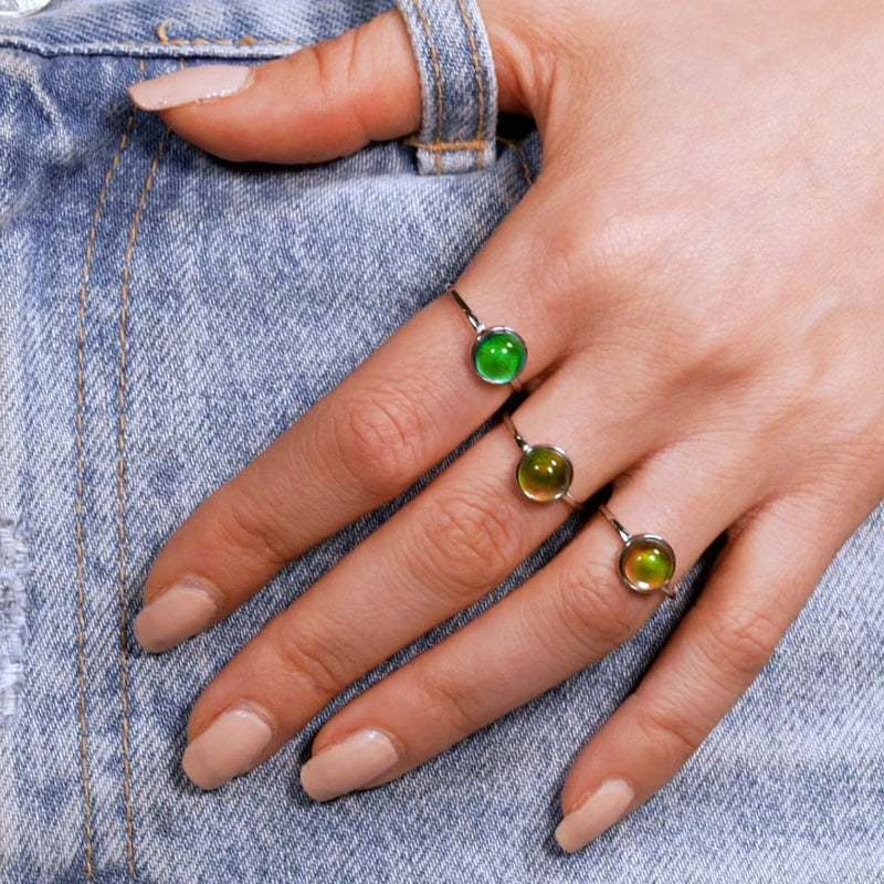 Chromata | 925er Sterlingsilber | Stimmungssteinring