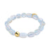 Opal-Mondstein x 925er Sterling-Gold-Vermeil | Kieselstein-Armband