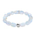 Opal-Mondstein x 925 Sterlingsilber | Kieselsteinarmband