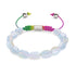 Silber x Spektrum | Opal Mondstein Kiesel Makramee Armband
