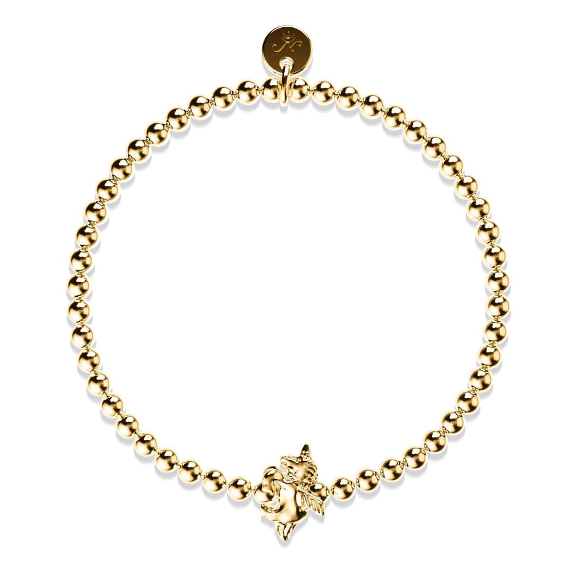 Pegasus | 18 Karat Gold | Armband mit geflügeltem Einhorn-Charm