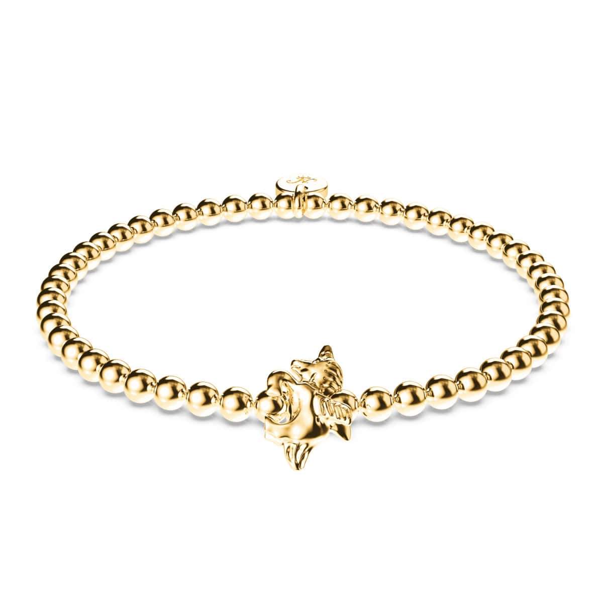Pegasus | 18 Karat Gold | Armband mit geflügeltem Einhorn-Charm