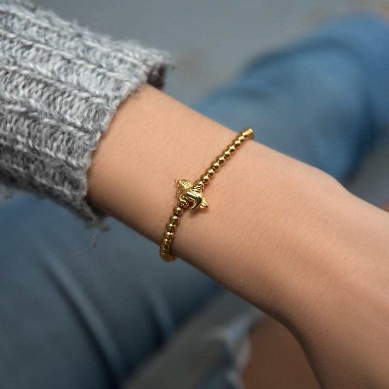Pegasus | 18 Karat Gold | Armband mit geflügeltem Einhorn-Charm