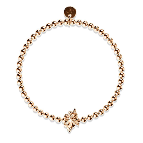Pegasus | 18 Karat Roségold | Armband mit geflügeltem Einhorn-Charm