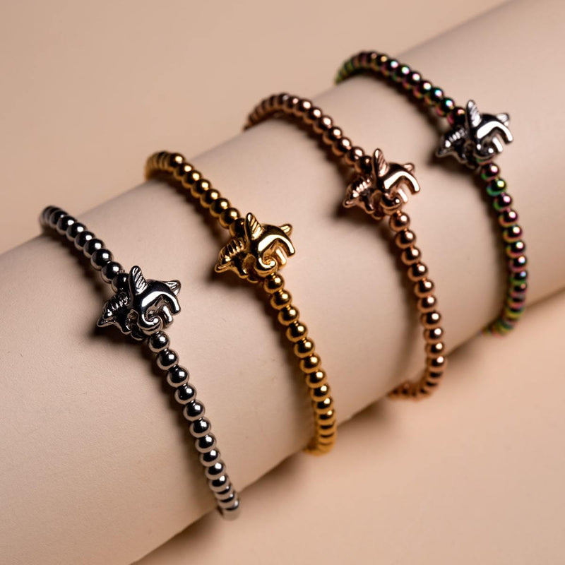 Pegasus | 18 Karat Roségold | Armband mit geflügeltem Einhorn-Charm