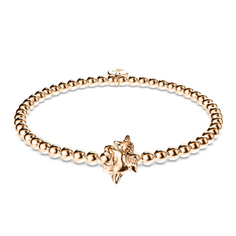 Pegasus | 18 Karat Roségold | Armband mit geflügeltem Einhorn-Charm