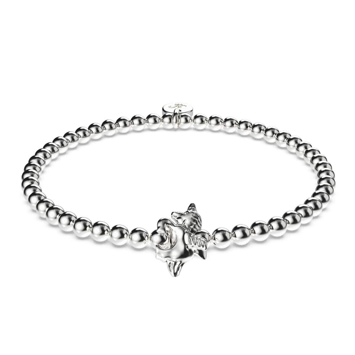 Pegasus | Silber | Geflügeltes Einhorn-Charm-Armband