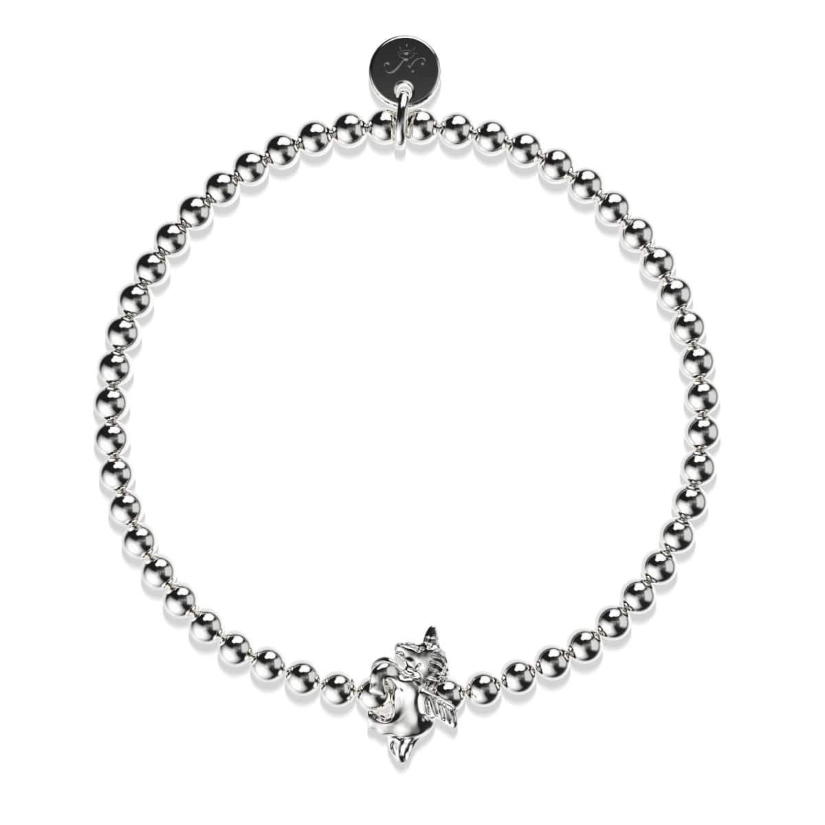 Pegasus | Silber | Geflügeltes Einhorn-Charm-Armband
