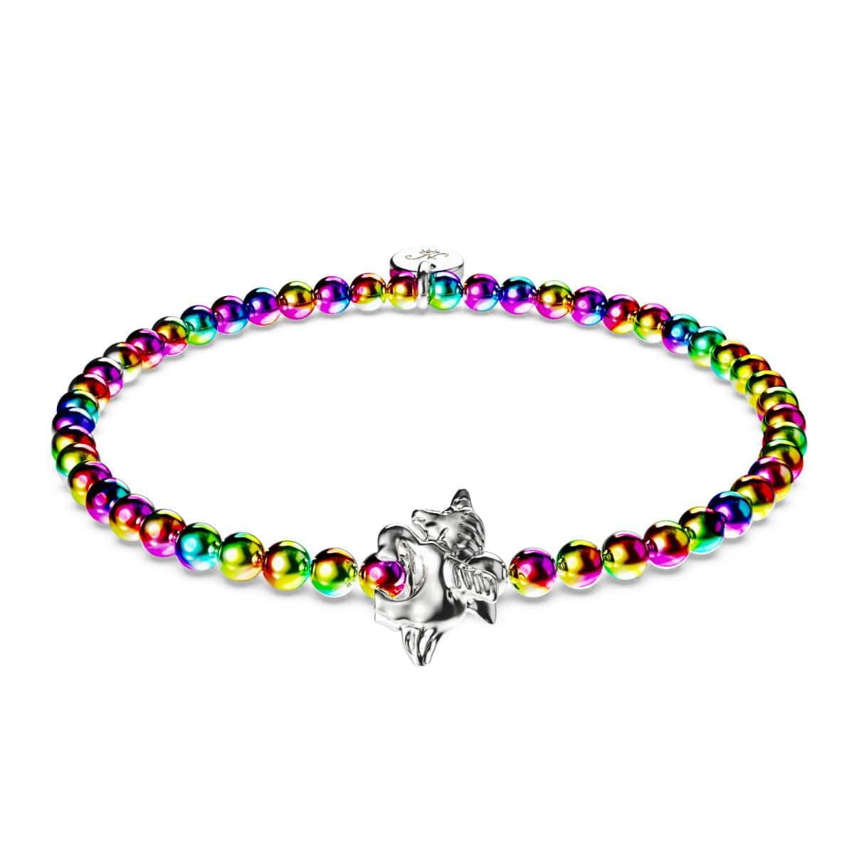 Pegasus | Einhorn Silber | Geflügeltes Einhorn Charm Armband