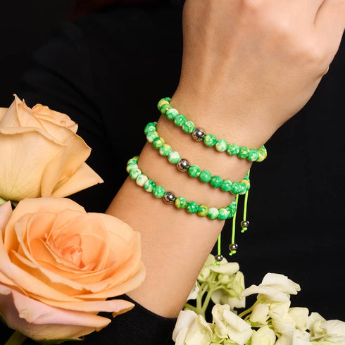 Picasso Porzellan Makramee Armband | Everglades