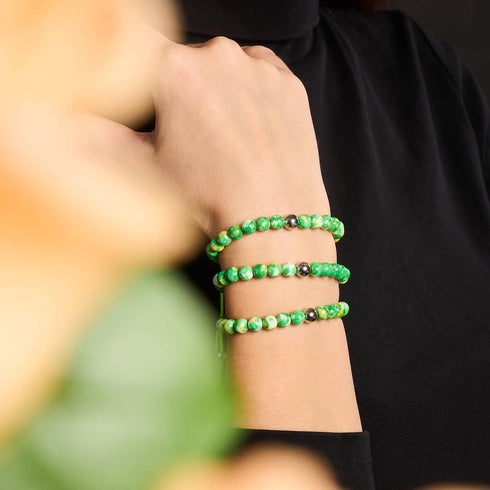 Picasso Porzellan Makramee Armband | Everglades