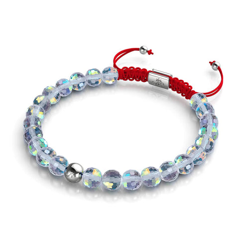 Elektrokohle Prisma x Rotes Schnurarmband