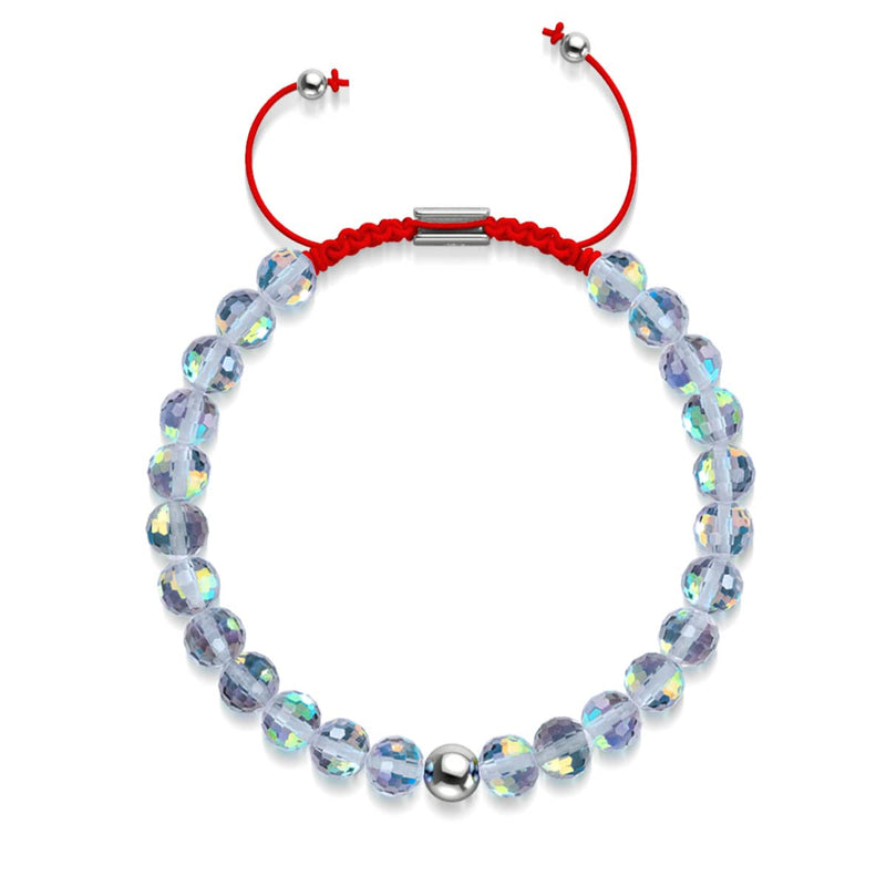 Elektrokohle Prisma x Rotes Schnurarmband