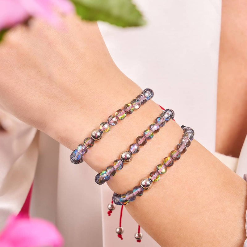 Elektrokohle Prisma x Rotes Schnurarmband