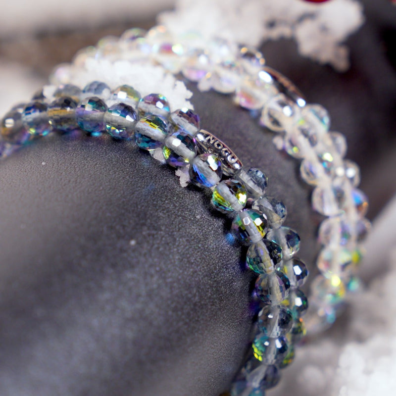 Regenbogenweiß | 925er Sterlingsilber | Prisma-Wrap