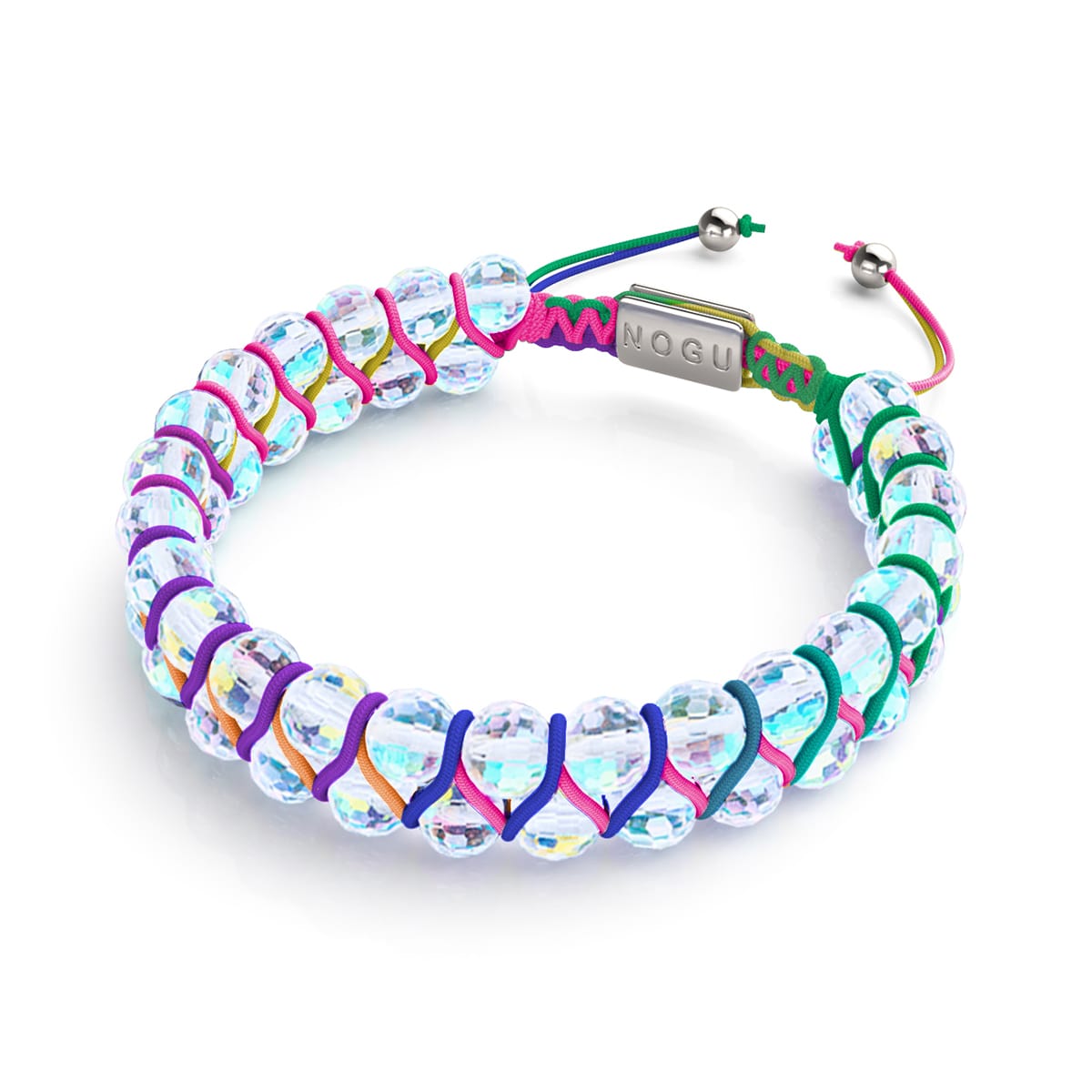 Regenbogenweiß x Spektrum | Silber | Prisma Vitality Armband