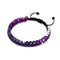 Heiliges Geom | Lila Hämatit | Rotguss | Oktaeder-Armband