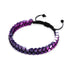 Heiliges Geom | Lila Hämatit | Rotguss | Oktaeder-Armband