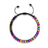Heiliges Geom | Regenbogen-Hämatit | Rotguss | Oktaeder-Armband