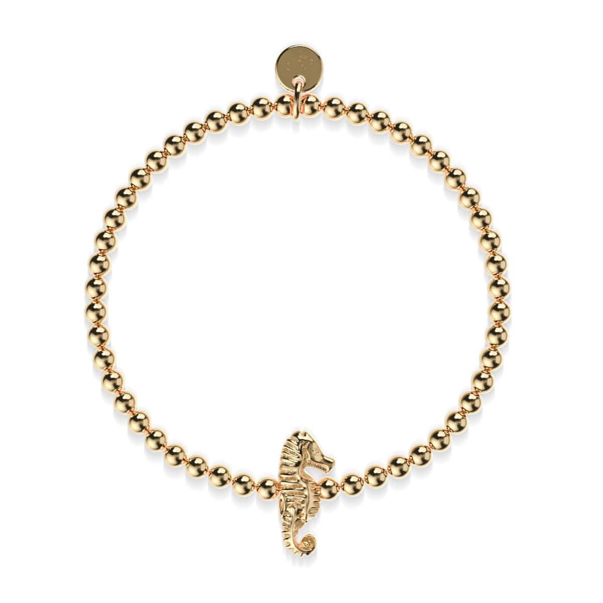 Riff | 18 Karat Gold | Seepferdchen-Charm-Armband
