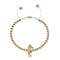 Riff | 18 Karat Gold | Seepferdchen Makramee Charmballa Armband