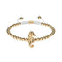 Riff | 18 Karat Gold | Seepferdchen Makramee Charmballa Armband