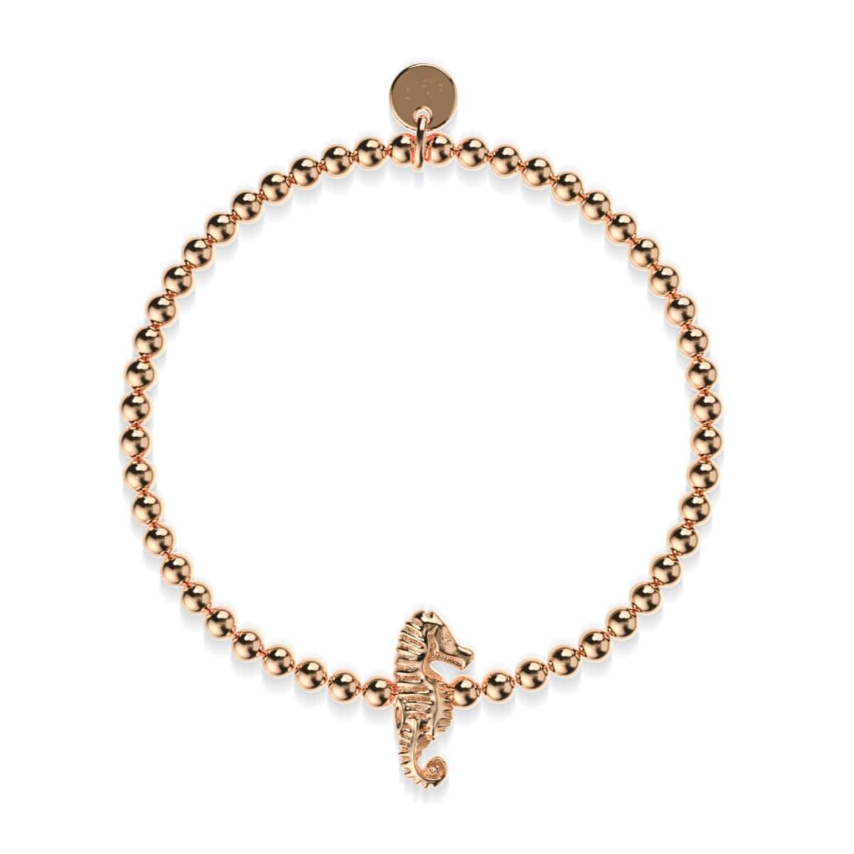 Riff | 18 Karat Roségold | Seepferdchen-Charm-Armband
