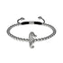 Riff | Silber | Seepferdchen Makramee Charmballa Armband