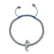 Riff | Einhorn Silber | Seepferdchen Makramee Charmballa Armband
