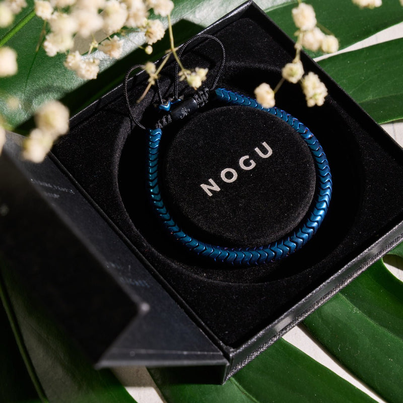 Serpentin | Kobalthämatit x Rotguss | Doppelwellenarmband