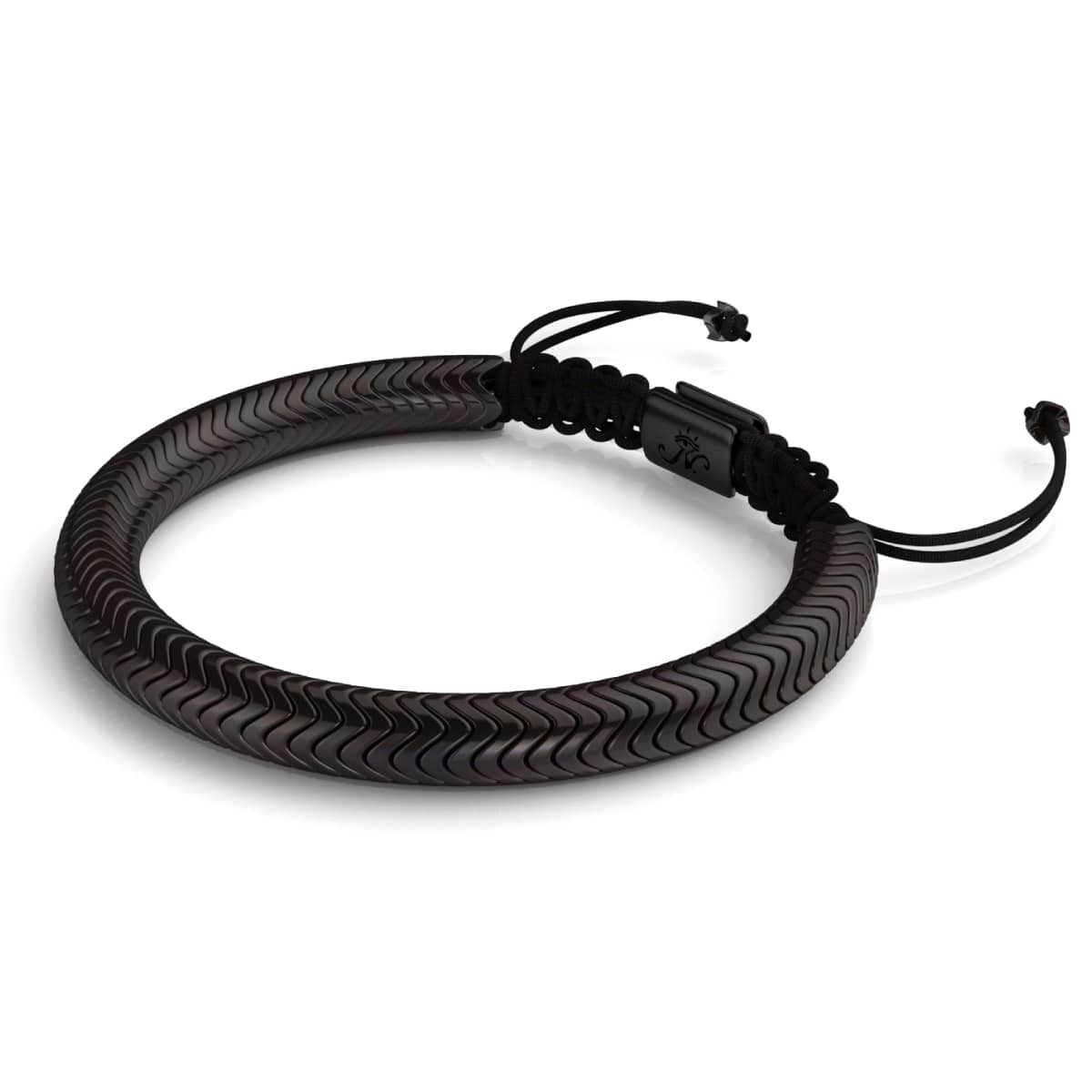 Serpentin | Onyx Hämatit x Rotguss | Doppelwellenarmband