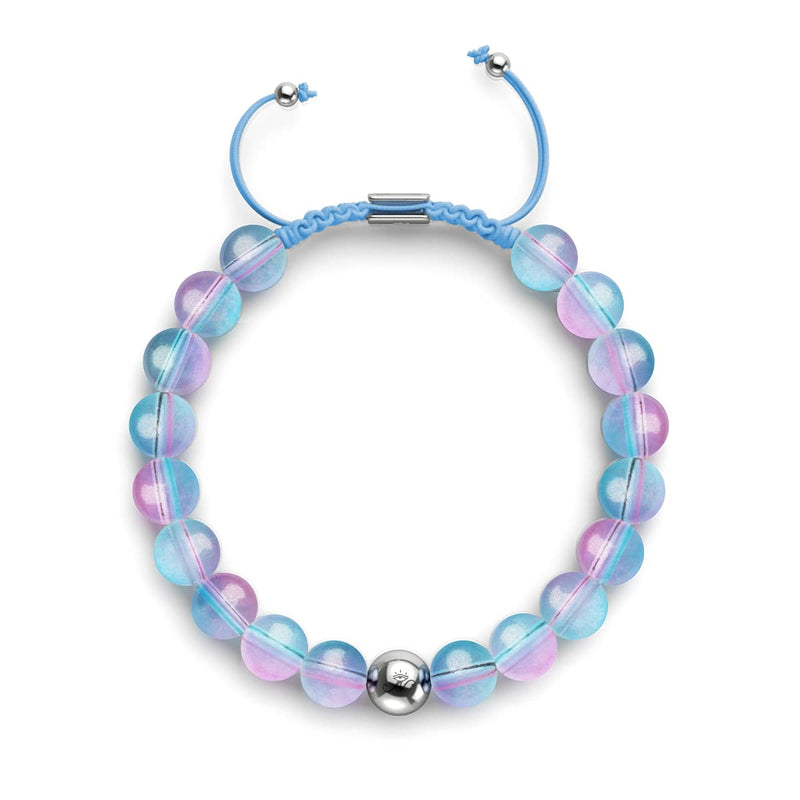 Bubble Pop | Schimmerndes Glas | Makramee-Armband