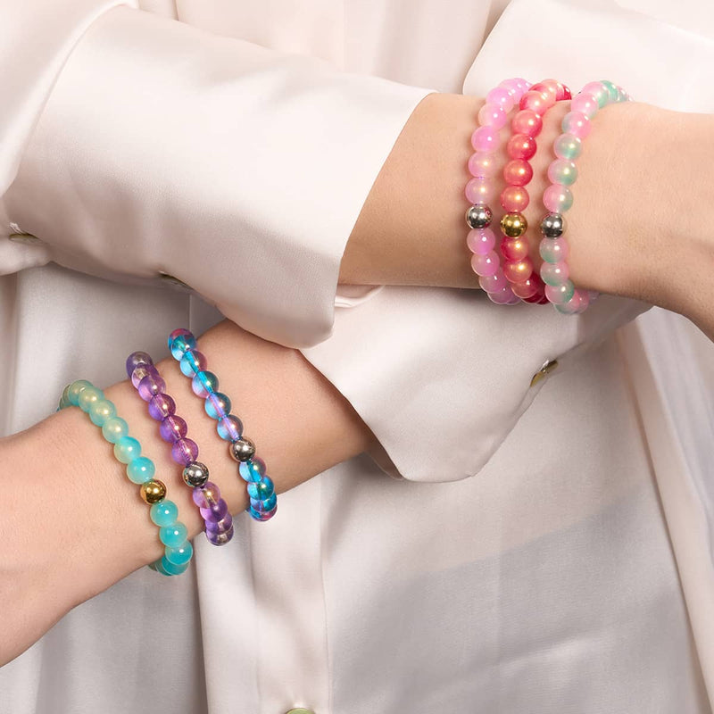 Traubenlimonade | Schimmerndes Glasarmband