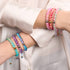 Lavendel-Sprudel | Schimmerndes Glas | Makramee-Armband