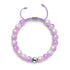 Lavendel-Sprudel | Schimmerndes Glas | Makramee-Armband