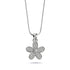 Flower Power | 925 Sterling Silber | Halskette mit Kristall-Unendlichkeitsverschluss
