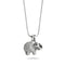 Heiligtum | 925 Sterling Silber | Kristall Elefant Unendlichkeitsverschluss Halskette