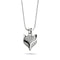Füchsin | 925 Sterling Silber | Halskette mit Kristallfuchs-Unendlichkeitsverschluss