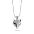 Füchsin | 925 Sterling Silber | Halskette mit Kristallfuchs-Unendlichkeitsverschluss