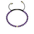 Amethyst | Gold Vermeil | Fokus Edelstein Makramee Armband