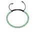 Grüne Jade | 925er Sterlingsilber | Makramee-Armband mit Fokus-Edelstein