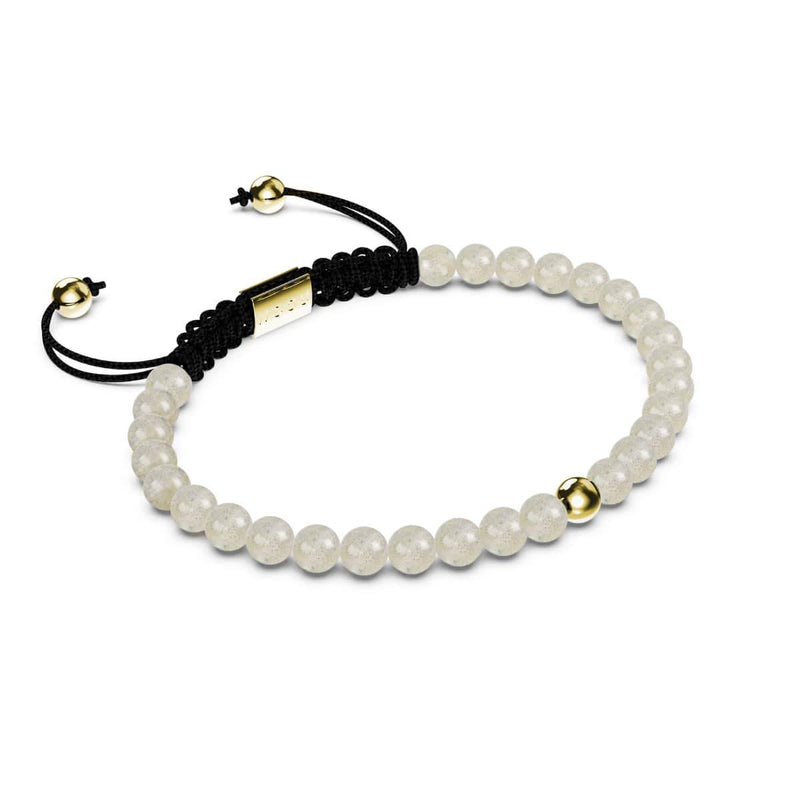 Labradorit | Gold Vermeil | Fokus Edelstein Makramee Armband