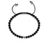 Onyx | 925er Sterlingsilber | Makramee-Armband mit Fokus-Edelstein